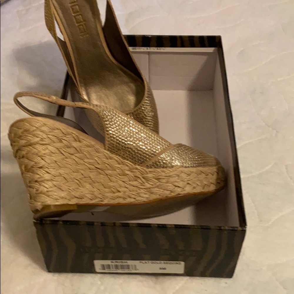 Moda gold sequin wedge - Picture 3 of 4